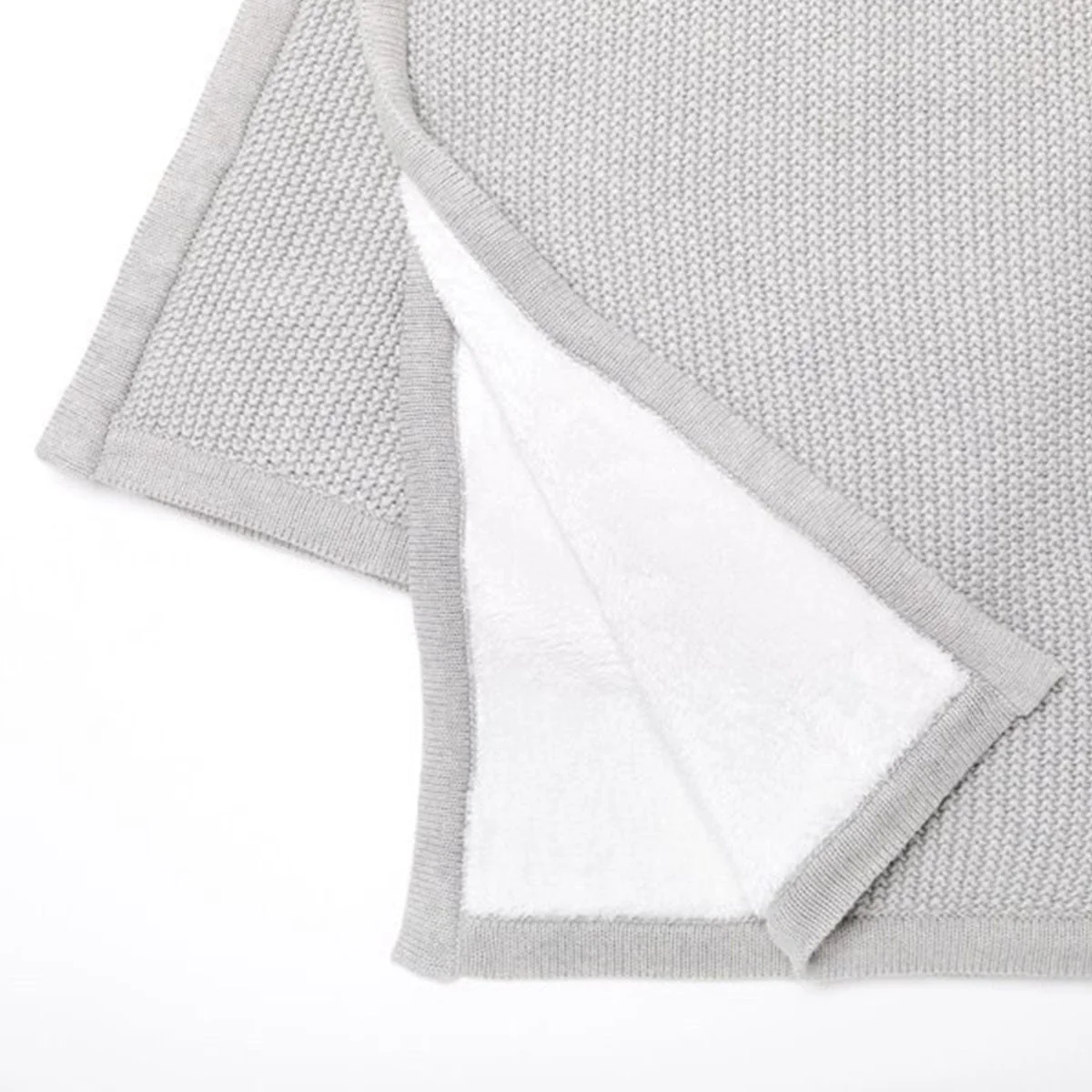 Little Green Sheep Organic Knitted Fleece Baby Blanket - Image 7