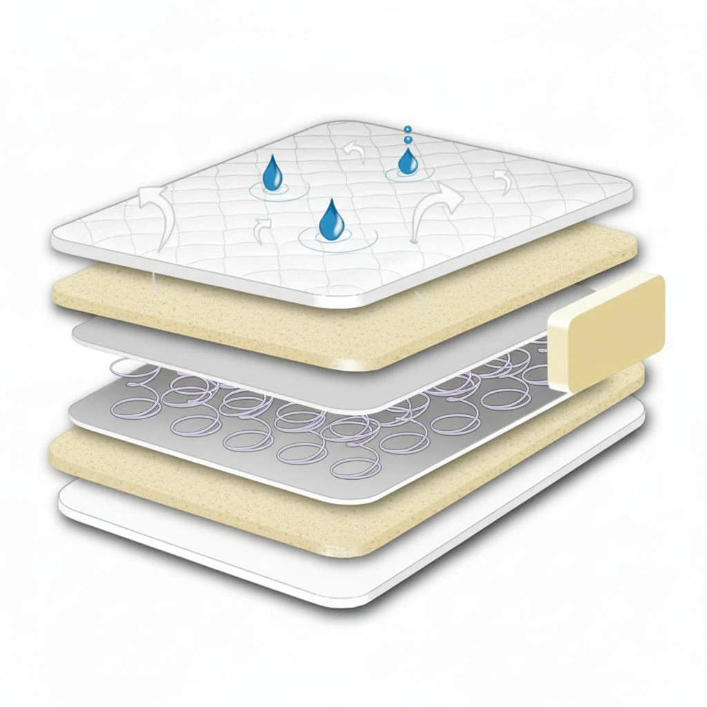 Luxury Air Flow Spring Interior Cot Bed Mattress 140 x 70 cm - Image 4