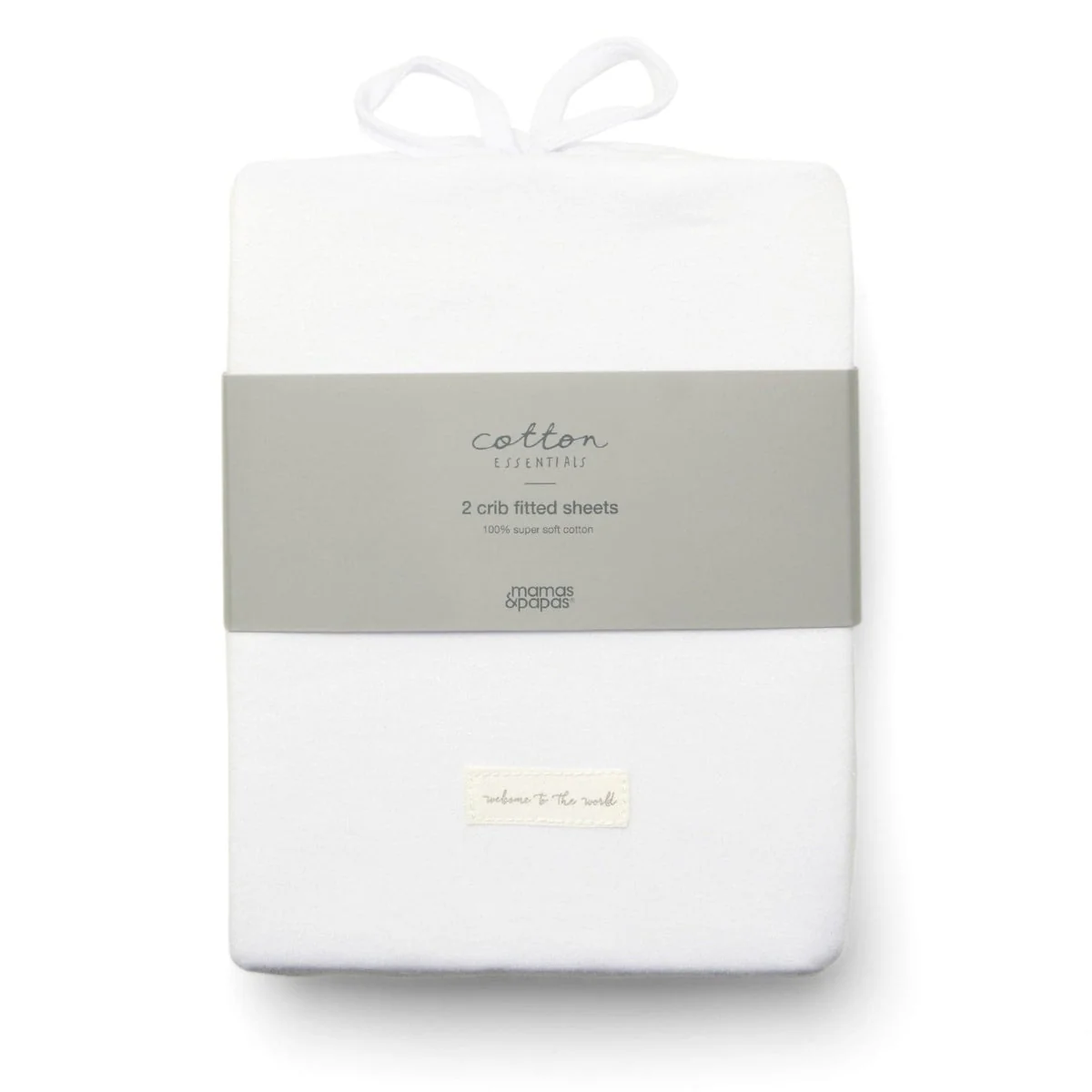 Mamas & Papas 2 Pack Fitted Sheets, White - Image 4