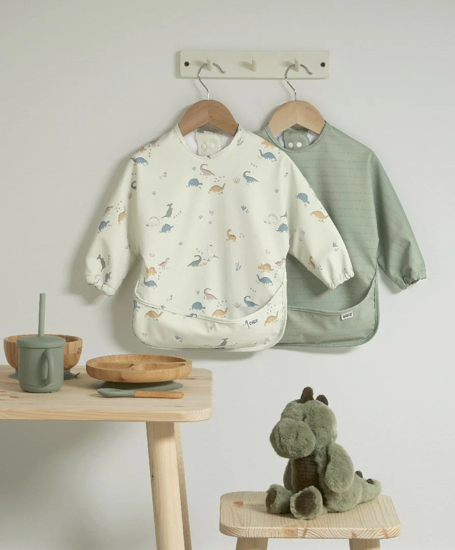 Mamas & Papas 2pk Long Sleeve Messy Bib - Image 14