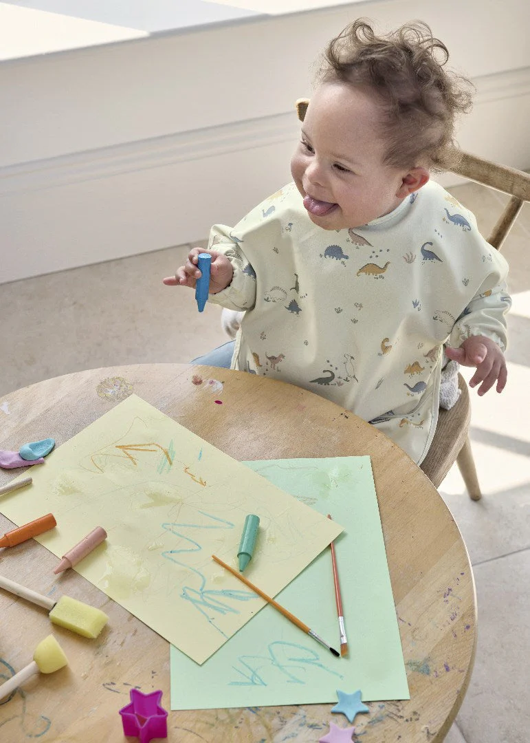Mamas & Papas 2pk Long Sleeve Messy Bib - Image 15
