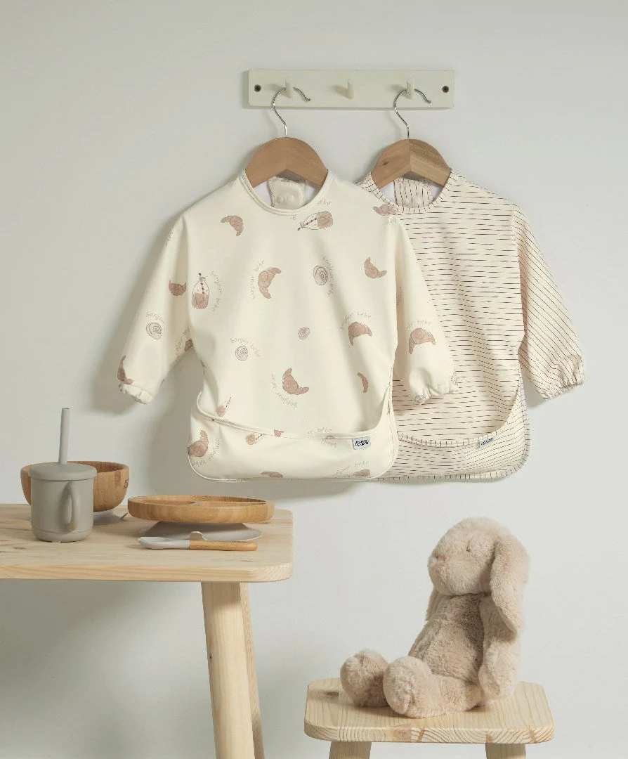 Mamas & Papas 2pk Long Sleeve Messy Bib - Image 8