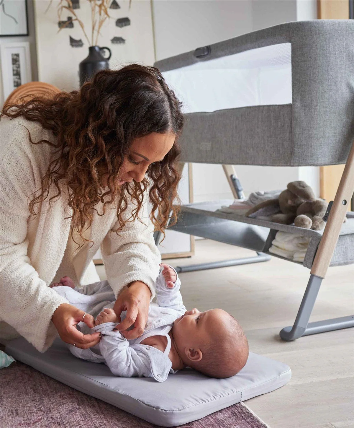 Mamas & Papas Lua Bedside Crib - Image 13