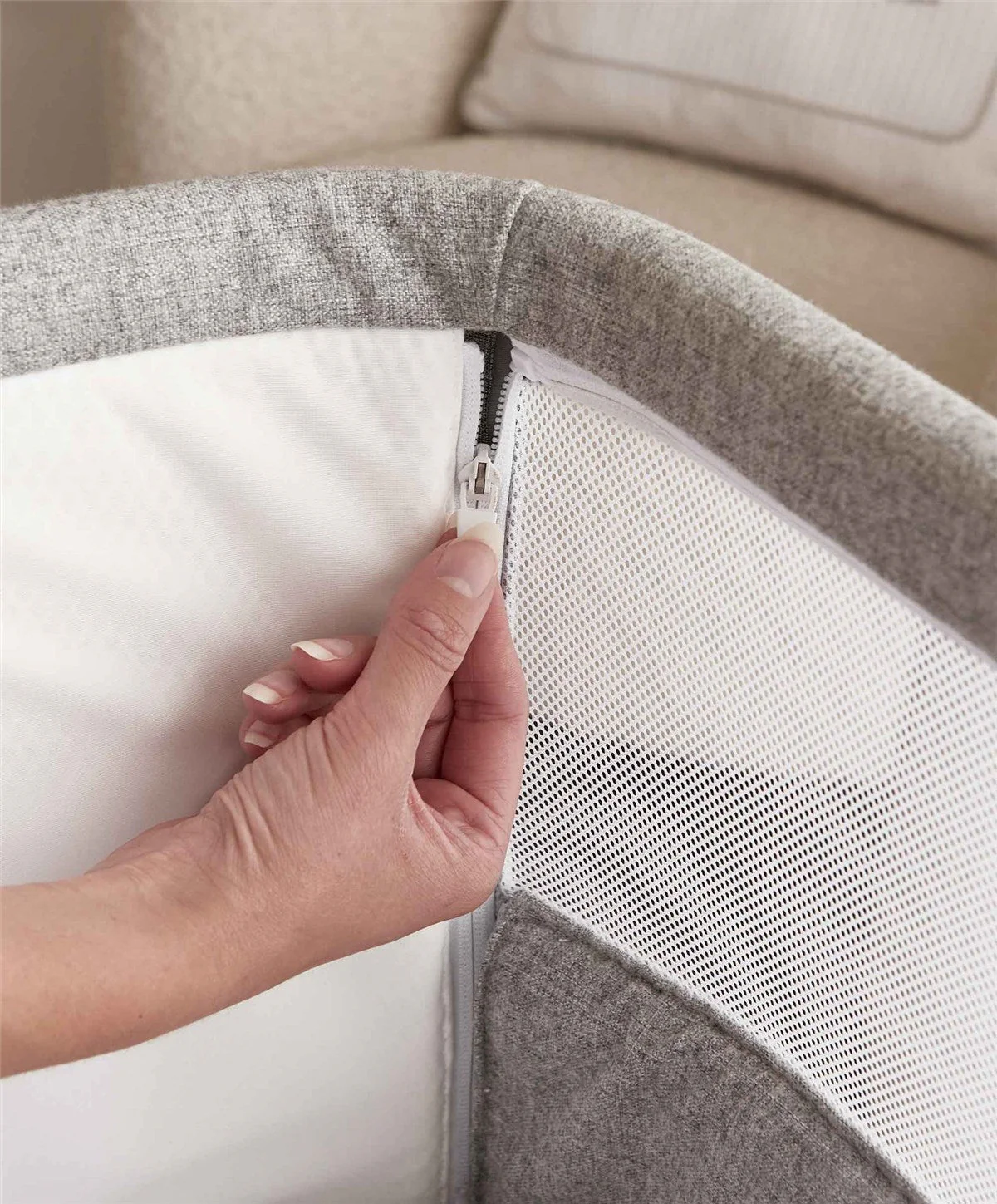 Mamas & Papas Lua Bedside Crib - Image 14