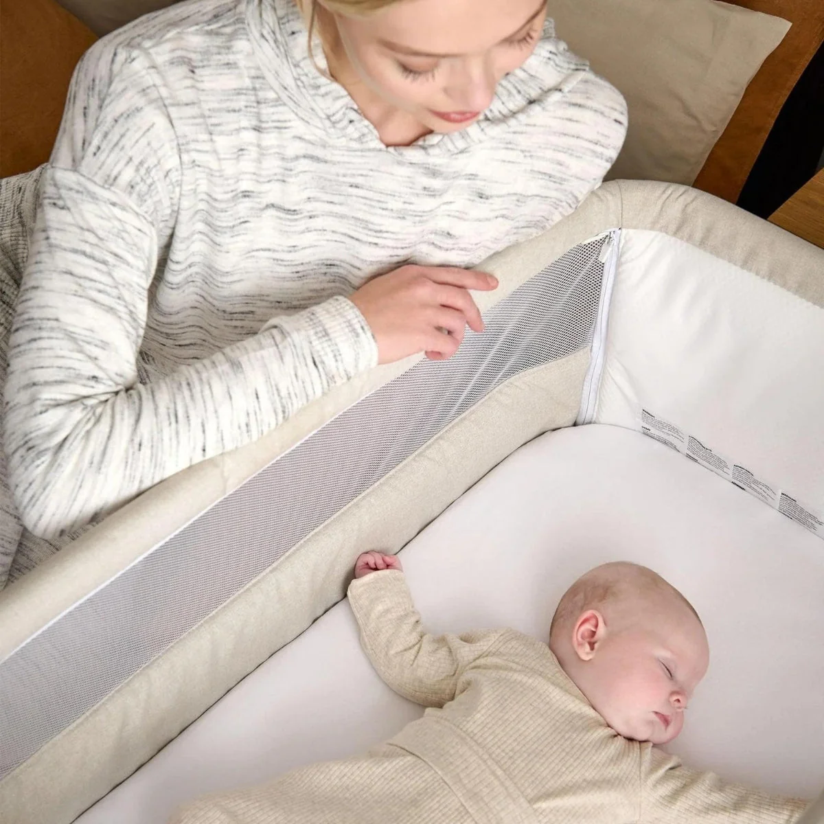 Mamas & Papas Lua Bedside Crib - Image 6