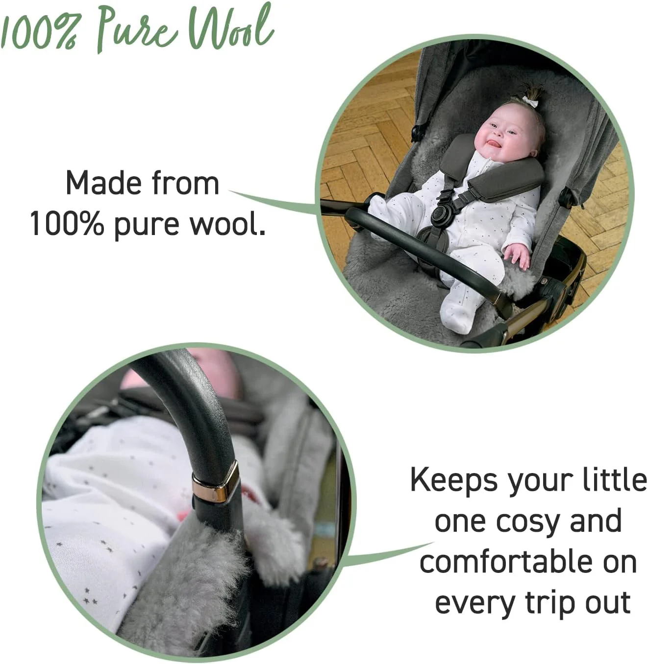 Mamas & Papas Luxury Sheepskin Pushchair Liner - Image 6