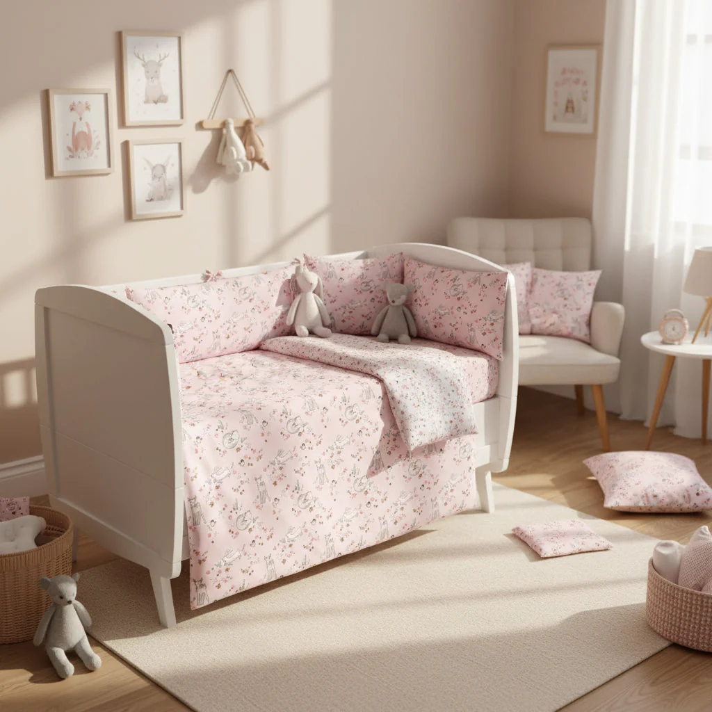 Meadowlands Organic Cotton Junior All-in-One 4.0 Tog Quilt Bedding Set - Image 6
