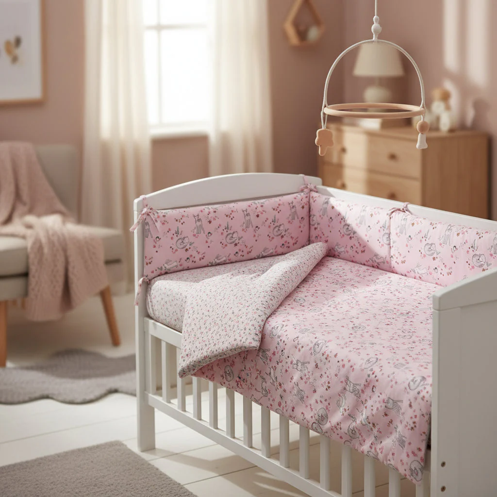 Meadowlands Organic Cotton Junior All-in-One 4.0 Tog Quilt Bedding Set - Image 9