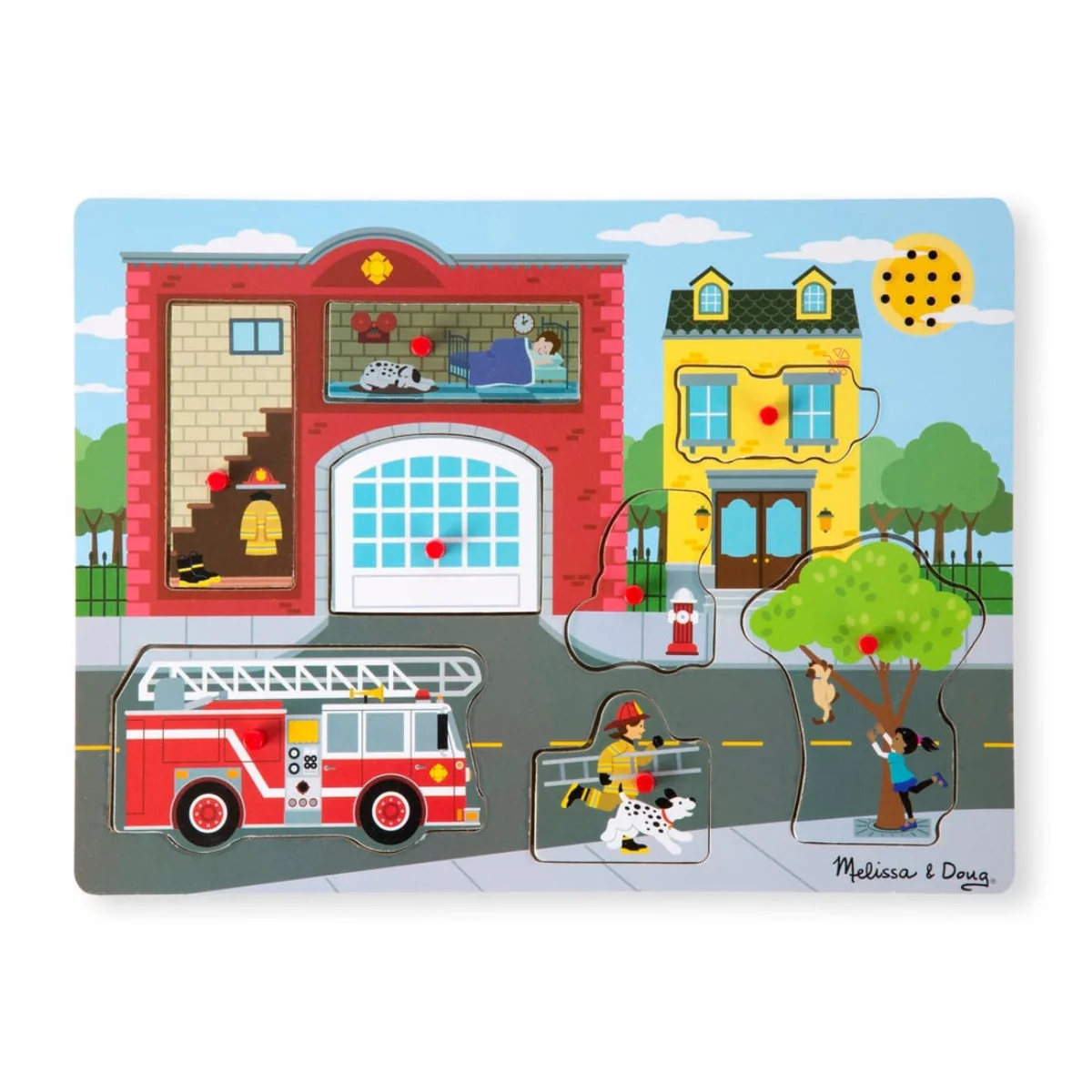 Melissa & Doug Fire Engine Sound Puzzle - Image 2