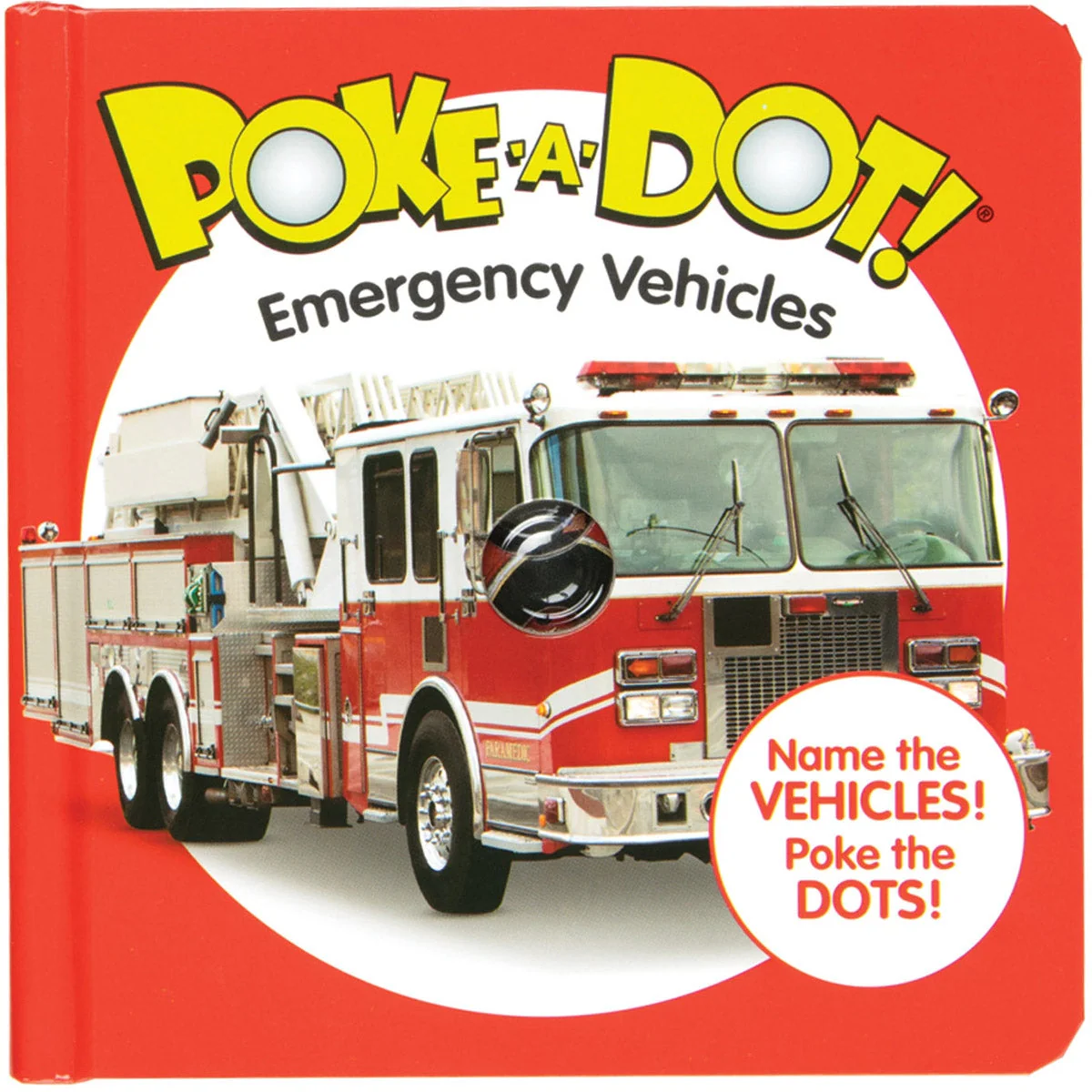 Melissa & Doug Poke-A-Dot Interactive Book, Emergency Vehicles - Image 2