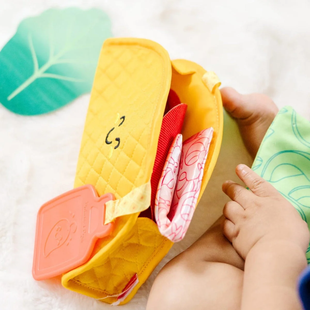 Melissa & Doug Touch & Feel Taco Soft Toy, 6 months+ - Image 8