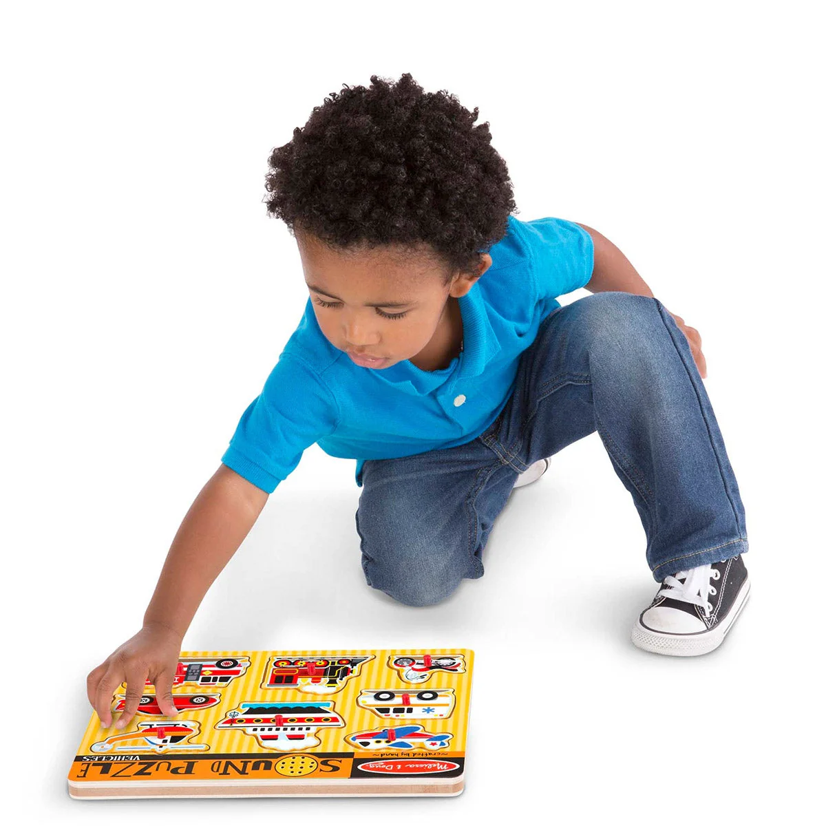 Melissa & Doug Vehicles Sound Peg Puzzle - Image 3