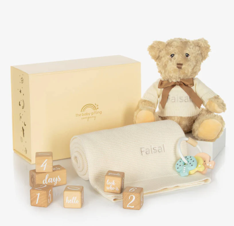 Milestone Snuggles Personalised Baby Gift Set - Image 3
