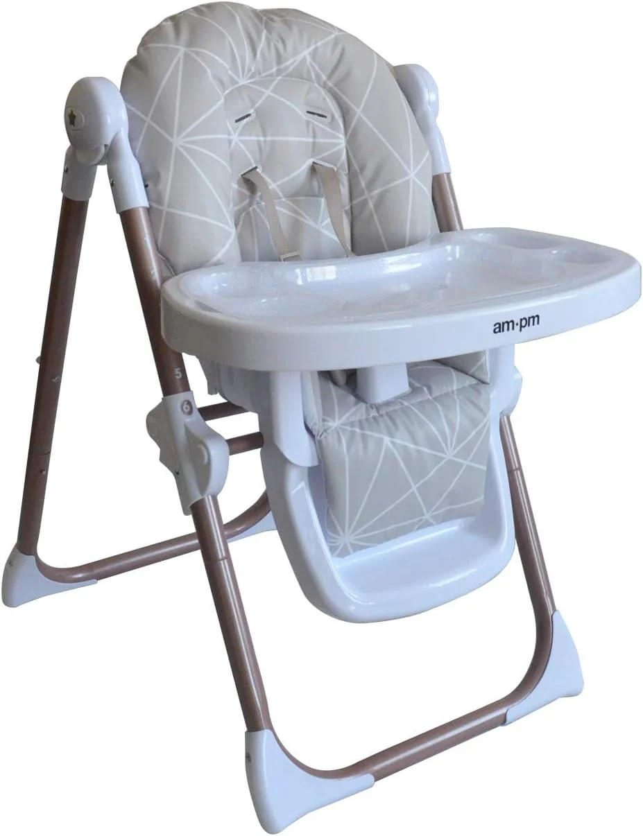My Babiie Christina Milian AMPM Geometric Mocha Premium Highchair - Image 2