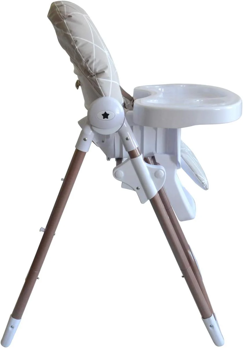 My Babiie Christina Milian AMPM Geometric Mocha Premium Highchair - Image 7