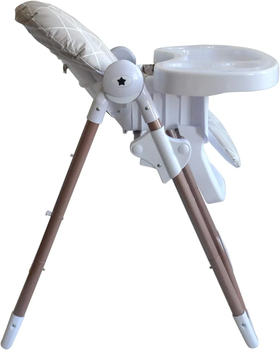 My Babiie Christina Milian AMPM Geometric Mocha Premium Highchair - Image 8