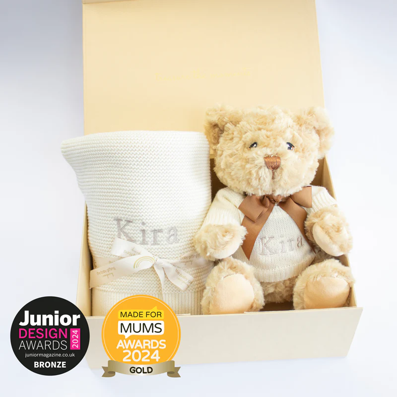 NEW BABY BLANKET AND TEDDY - Image 2