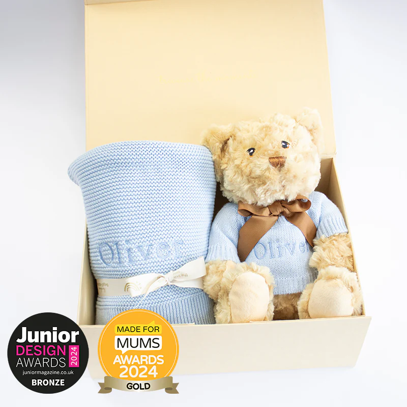 NEW BABY BLANKET AND TEDDY - Image 3
