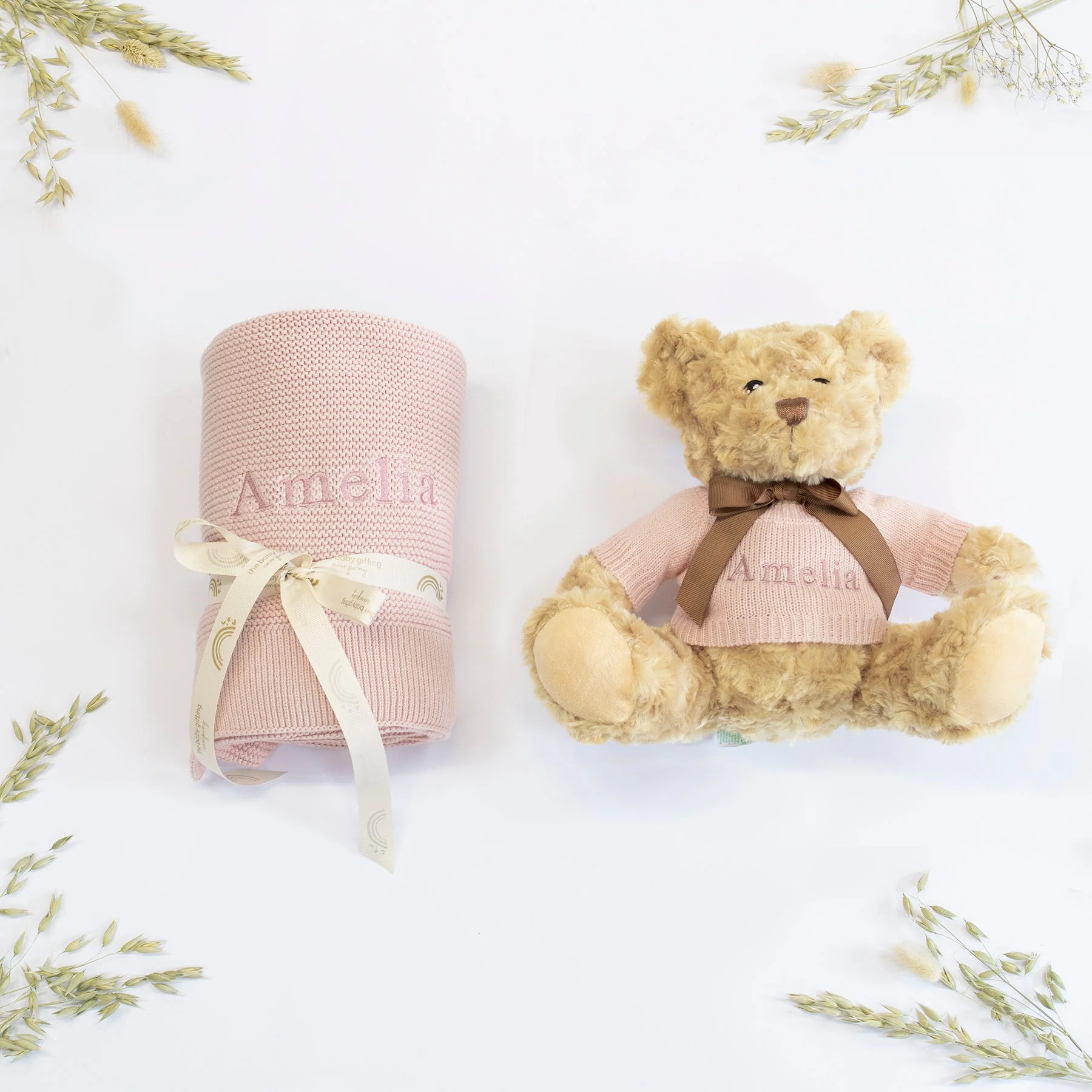 NEW BABY BLANKET AND TEDDY - Image 5