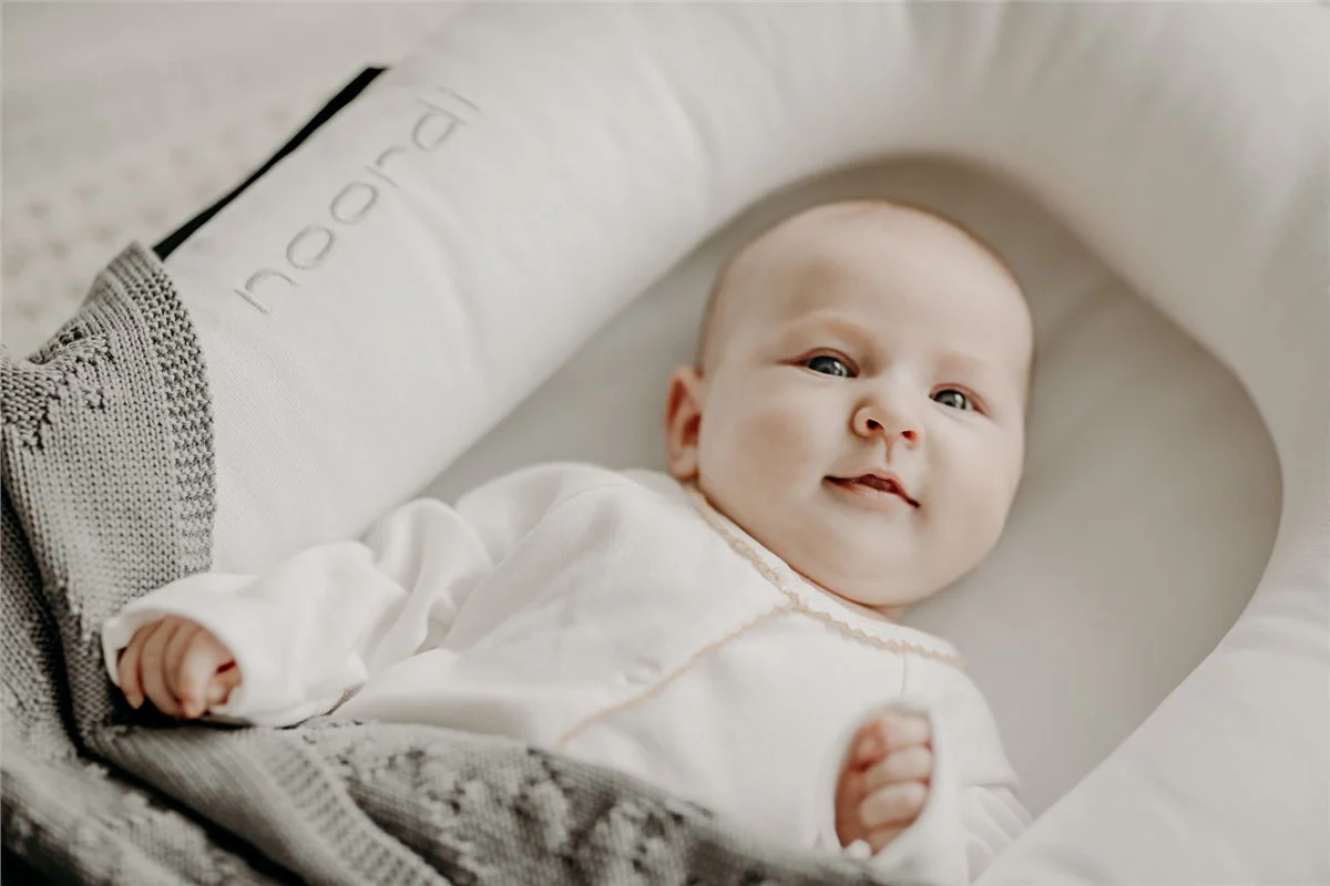 Noordi 2in1 Deluxe Baby Nest & Maternity Pillow with Silver-Ion Cotton, White - Image 16