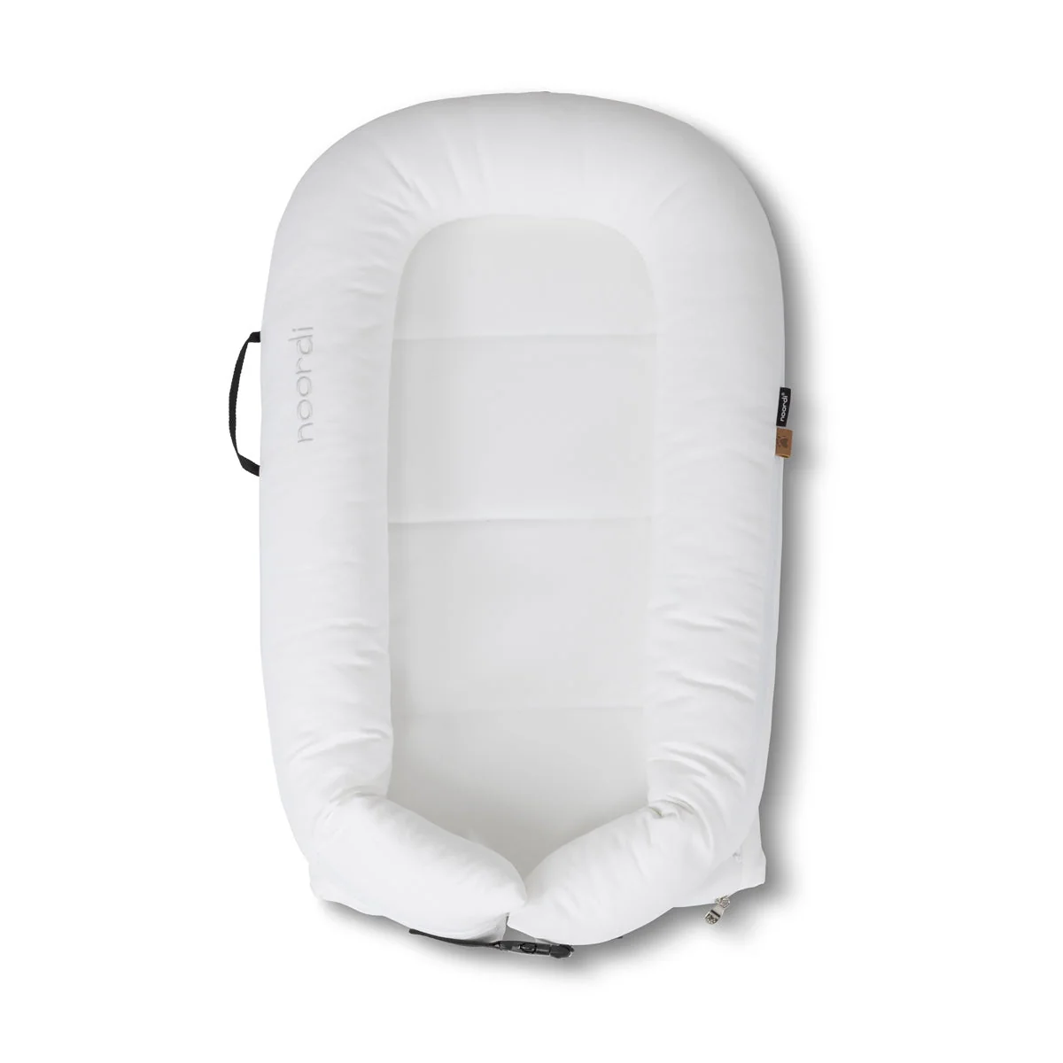 Noordi 2in1 Deluxe Baby Nest & Maternity Pillow with Silver-Ion Cotton, White - Image 6