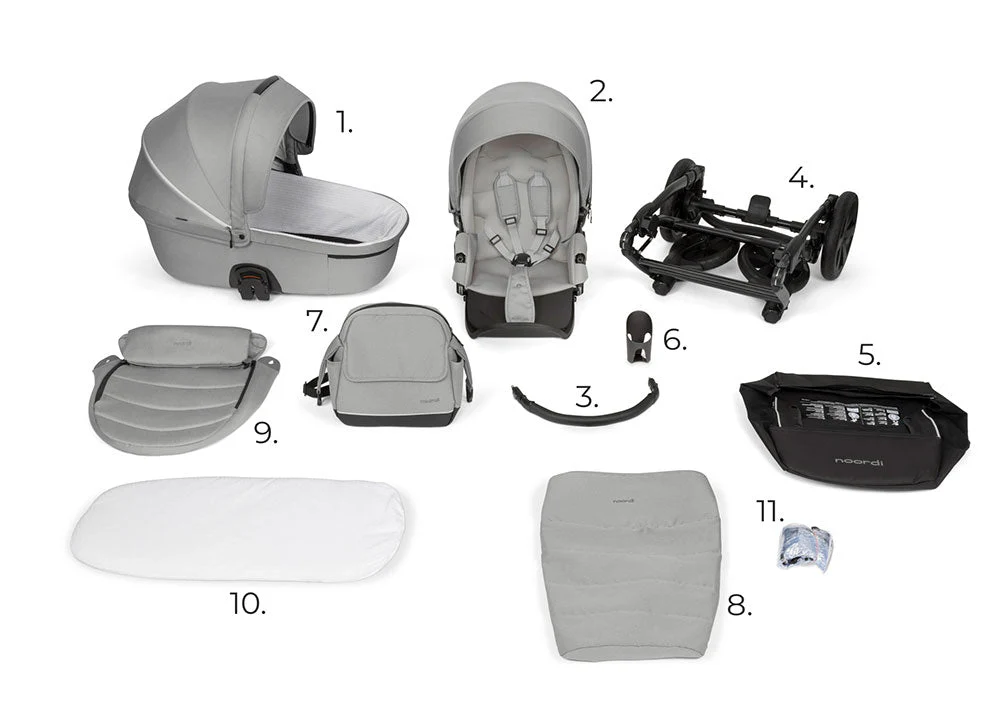 Noordi Fjordi V1 – 2in1 Pushchair with ThermoCot™ Carrycot - Image 41