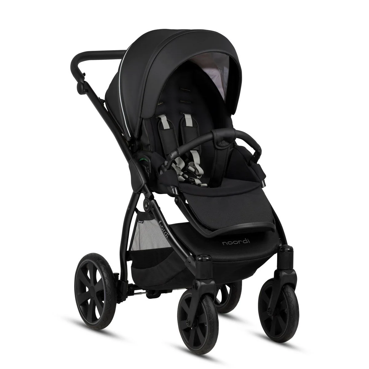 Noordi Fjordi V1 Leather 3-in-1 Travel System – Eco-Leather Pram with ThermoCot™ & i-Size Car Seat - Image 20