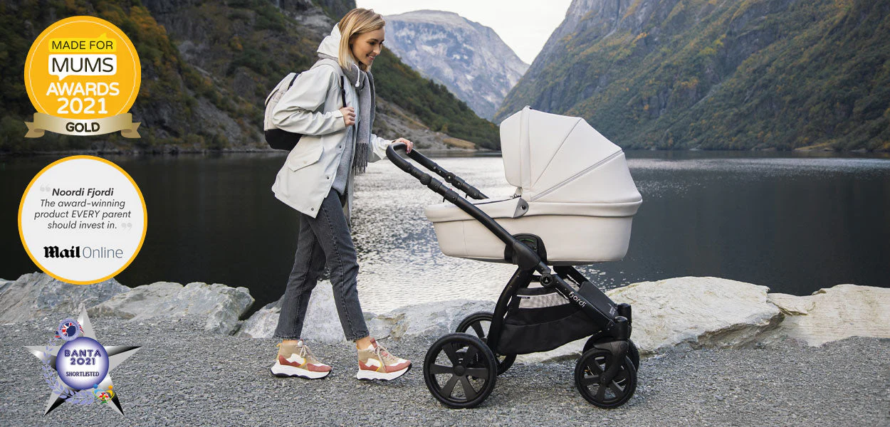 Noordi Fjordi V1 Leather 3-in-1 Travel System – Eco-Leather Pram with ThermoCot™ & i-Size Car Seat - Image 33