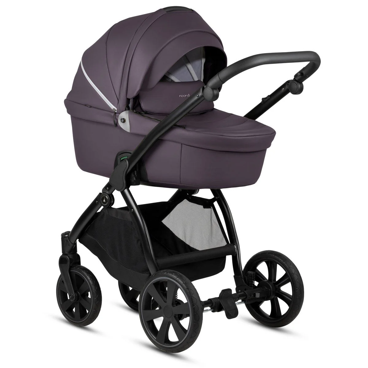 Noordi Fjordi V1 Leather 3-in-1 Travel System – Eco-Leather Pram with ThermoCot™ & i-Size Car Seat - Image 4