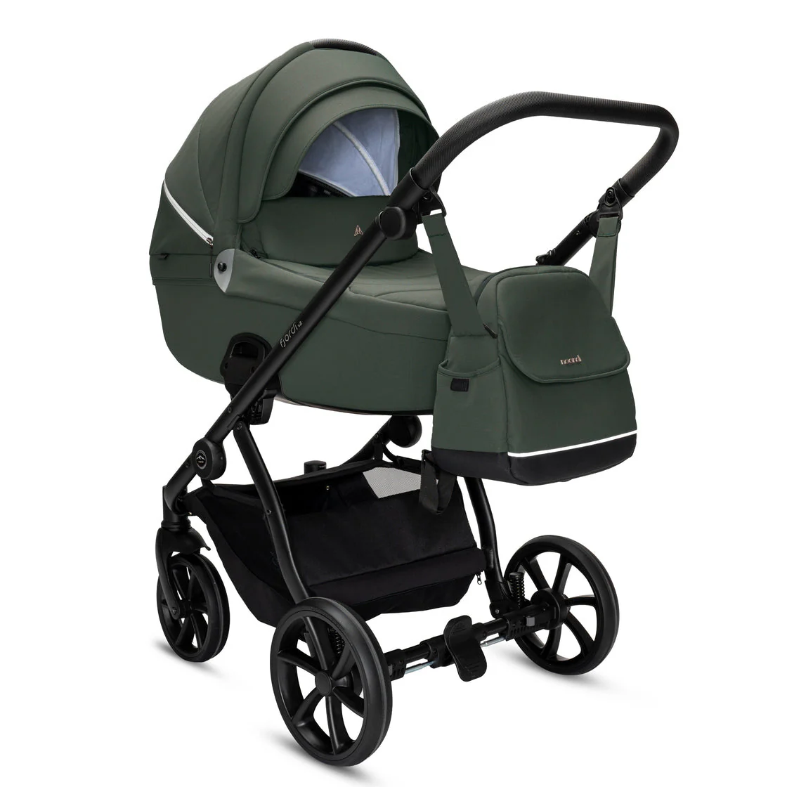 Noordi Fjordi V2 – 2in1 Pushchair with ThermoCot™ Carrycot, Alpine Moss - Image 2