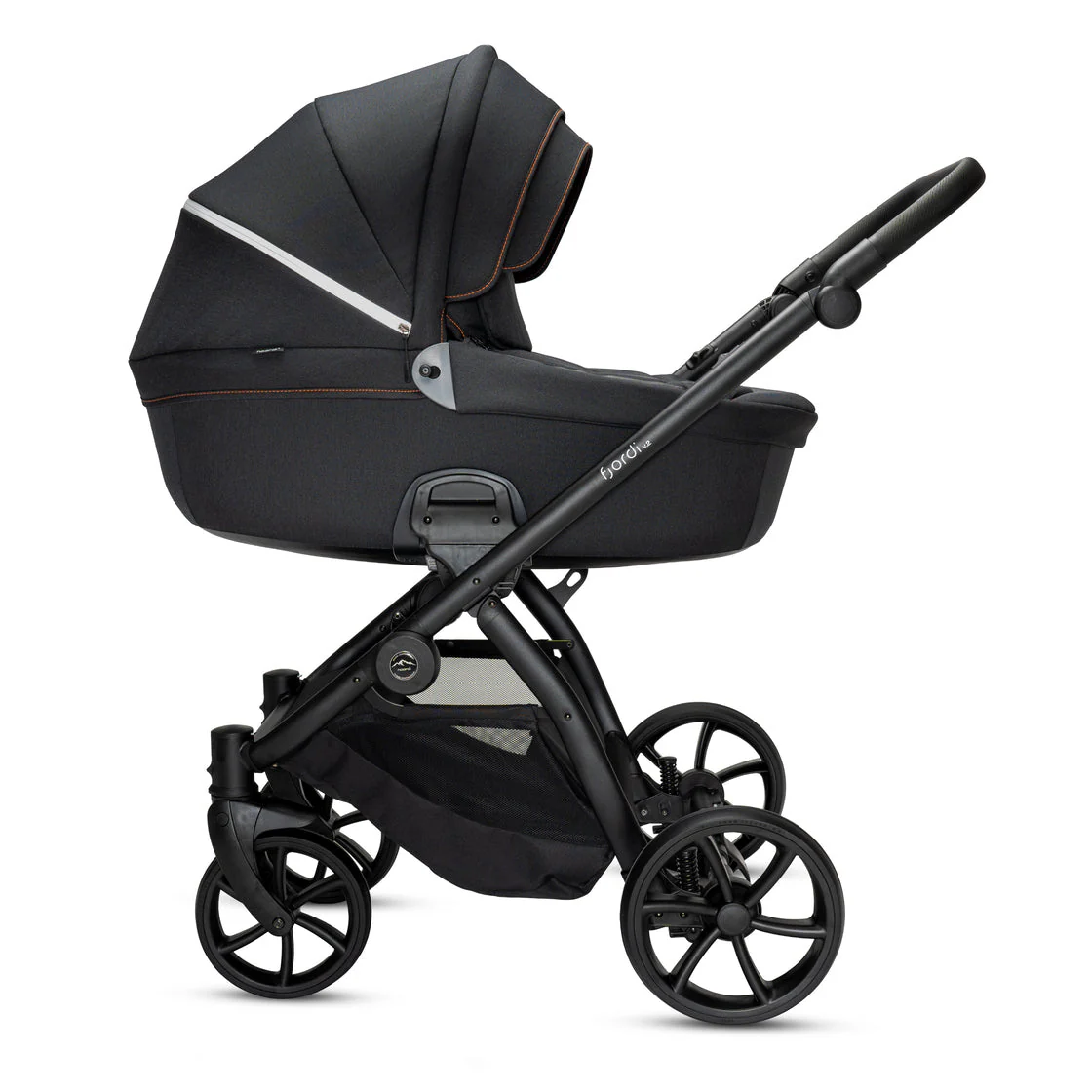 Noordi Fjordi V2 – 2in1 Pushchair with ThermoCot™ Carrycot, Voyager Black