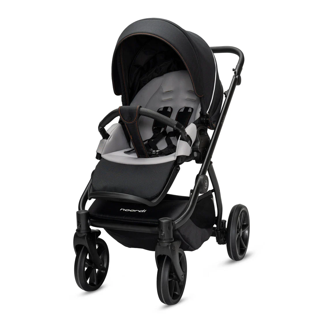 Noordi Fjordi V2 – 2in1 Pushchair with ThermoCot™ Carrycot, Voyager Black - Image 6
