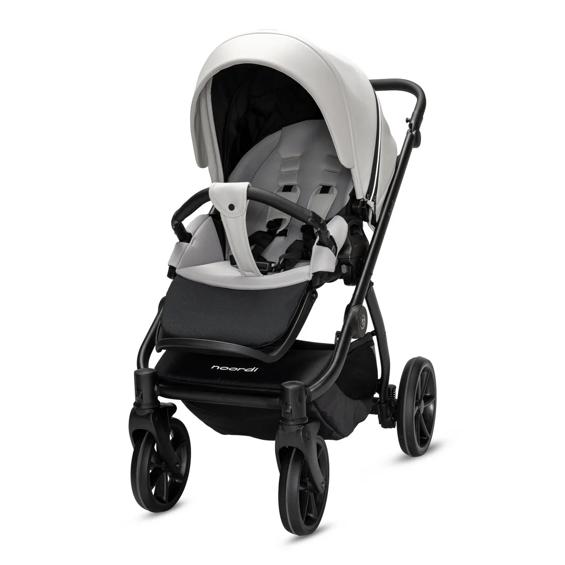 Noordi Fjordi V2 Leather - 2in1 Pushchair with ThermoCot™ Carrycot- Cloud - Image 7