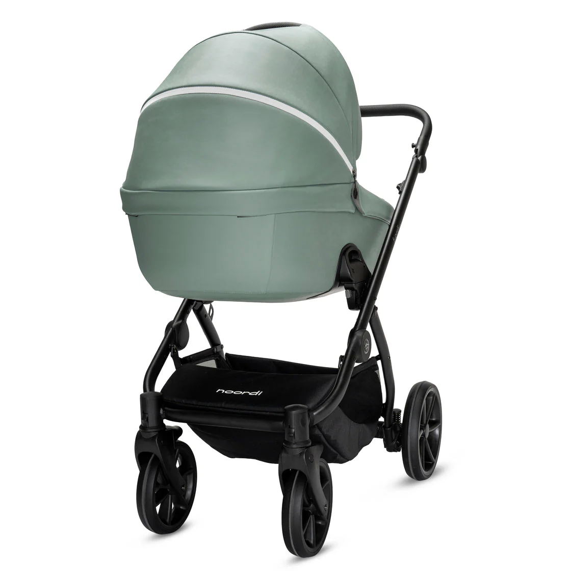 Noordi Fjordi V2 Leather - 2in1 Pushchair with ThermoCot™ Carrycot- Sage - Image 3
