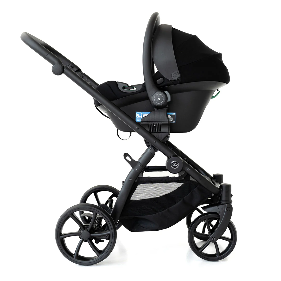 Noordi Fjordi V2 Leather - 2in1 Pushchair with ThermoCot™ Carrycot- Stone Grey - Image 16