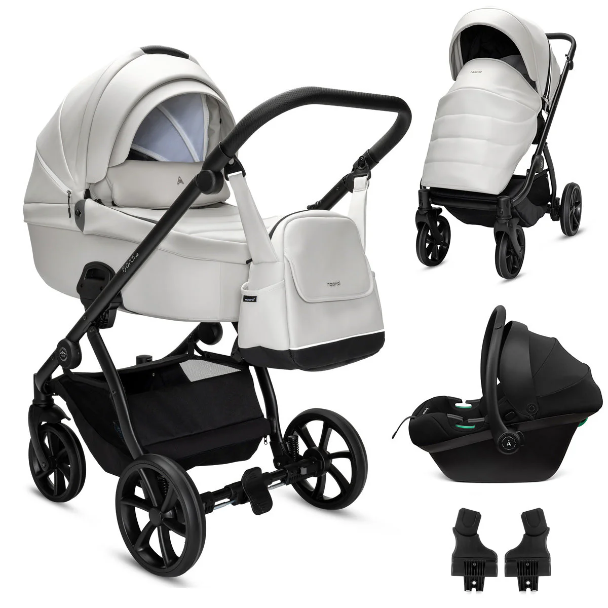 Noordi Fjordi V2 Leather - 3in1 Travel System with Terra i-Size Car Seat - Image 26