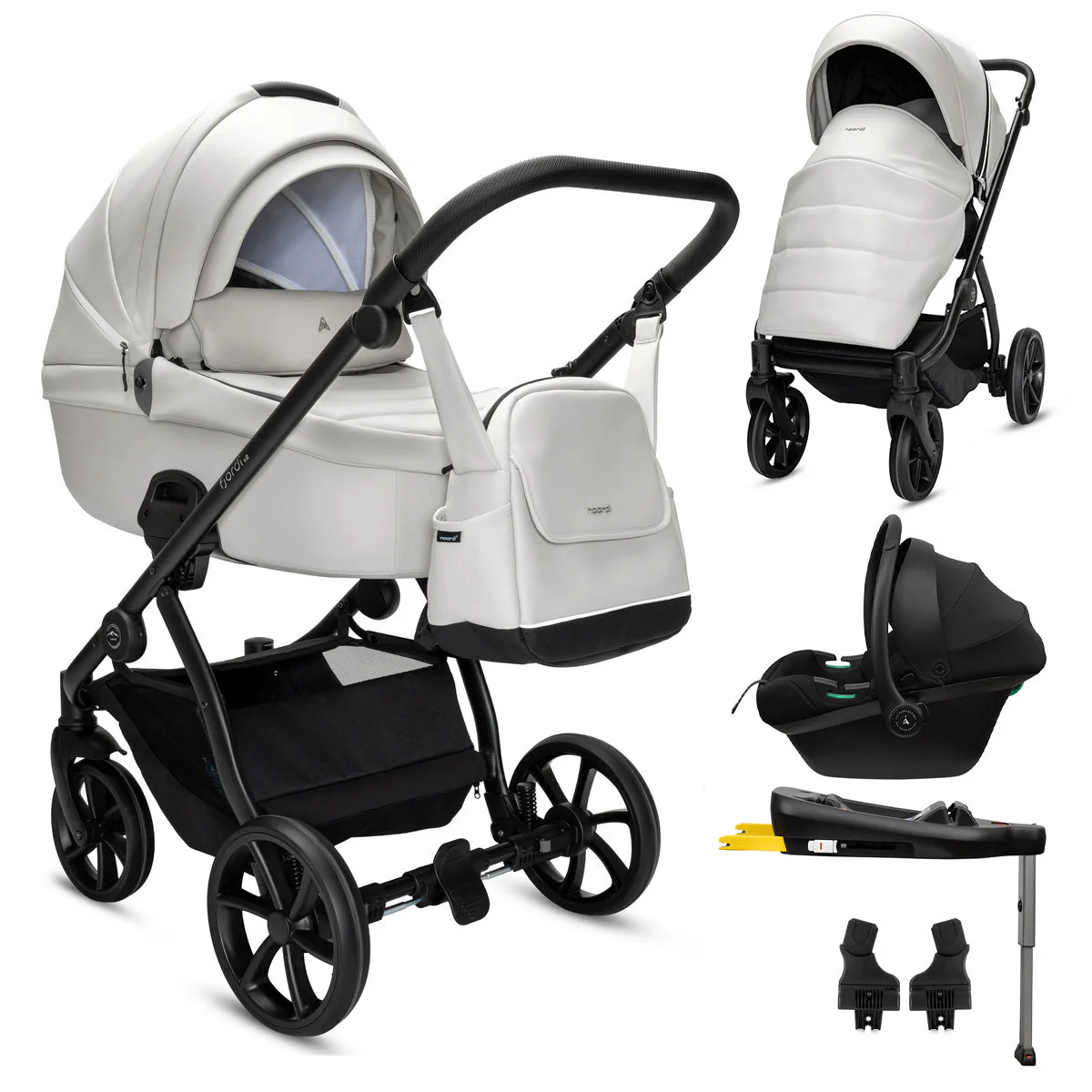 Noordi Fjordi V2 Leather - 3in1 Travel System with Terra i-Size Car Seat - Image 58