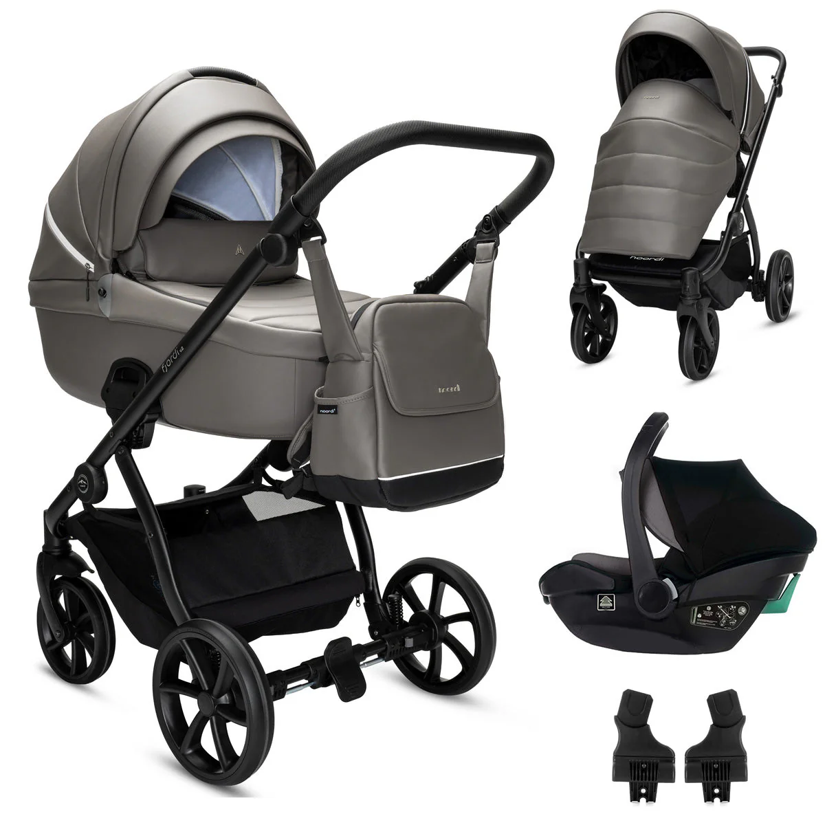 Noordi Fjordi V2 Leather - 3in1 Travel System with Travel Carrier i-Size Car Seat - Image 10
