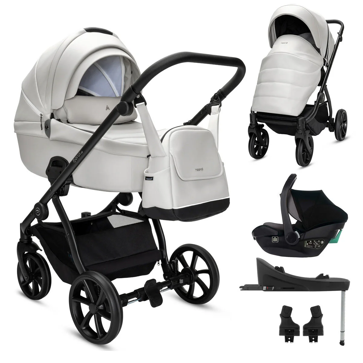 Noordi Fjordi V2 Leather - 3in1 Travel System with Travel Carrier i-Size Car Seat - Image 18