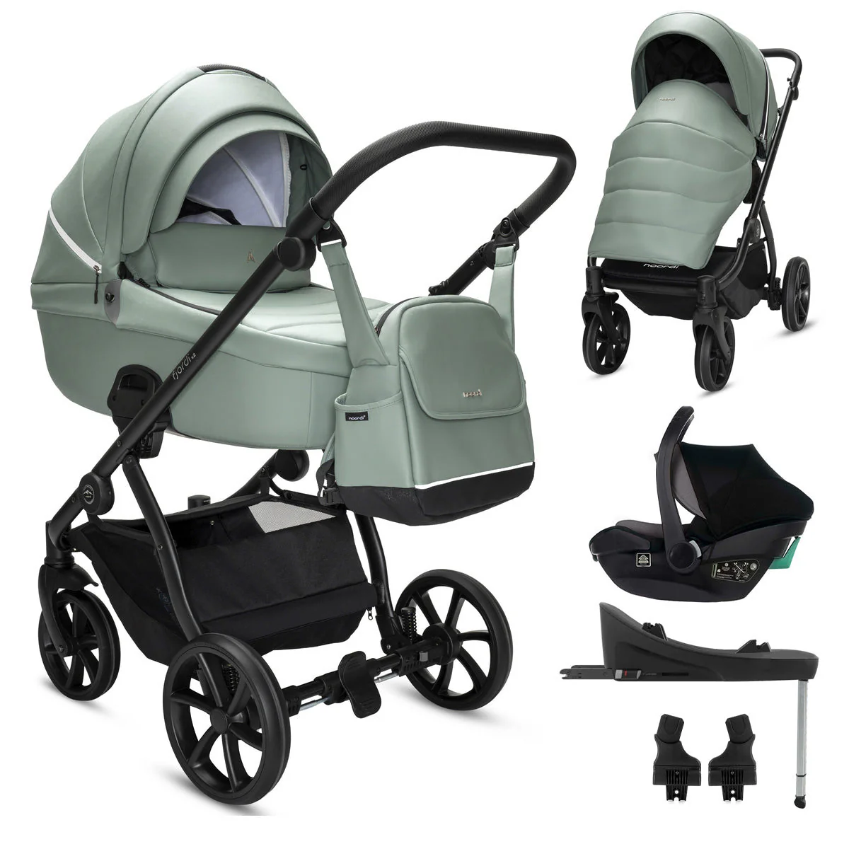 Noordi Fjordi V2 Leather - 3in1 Travel System with Travel Carrier i-Size Car Seat - Image 28