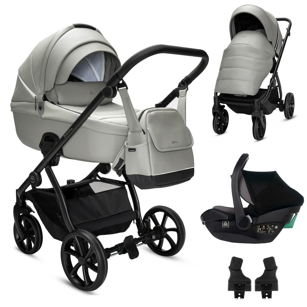 Noordi Fjordi V2 Leather - 3in1 Travel System with Travel Carrier i-Size Car Seat - Image 45