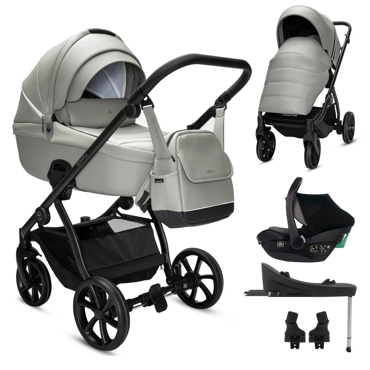 Noordi Fjordi V2 Leather - 3in1 Travel System with Travel Carrier i-Size Car Seat - Image 46