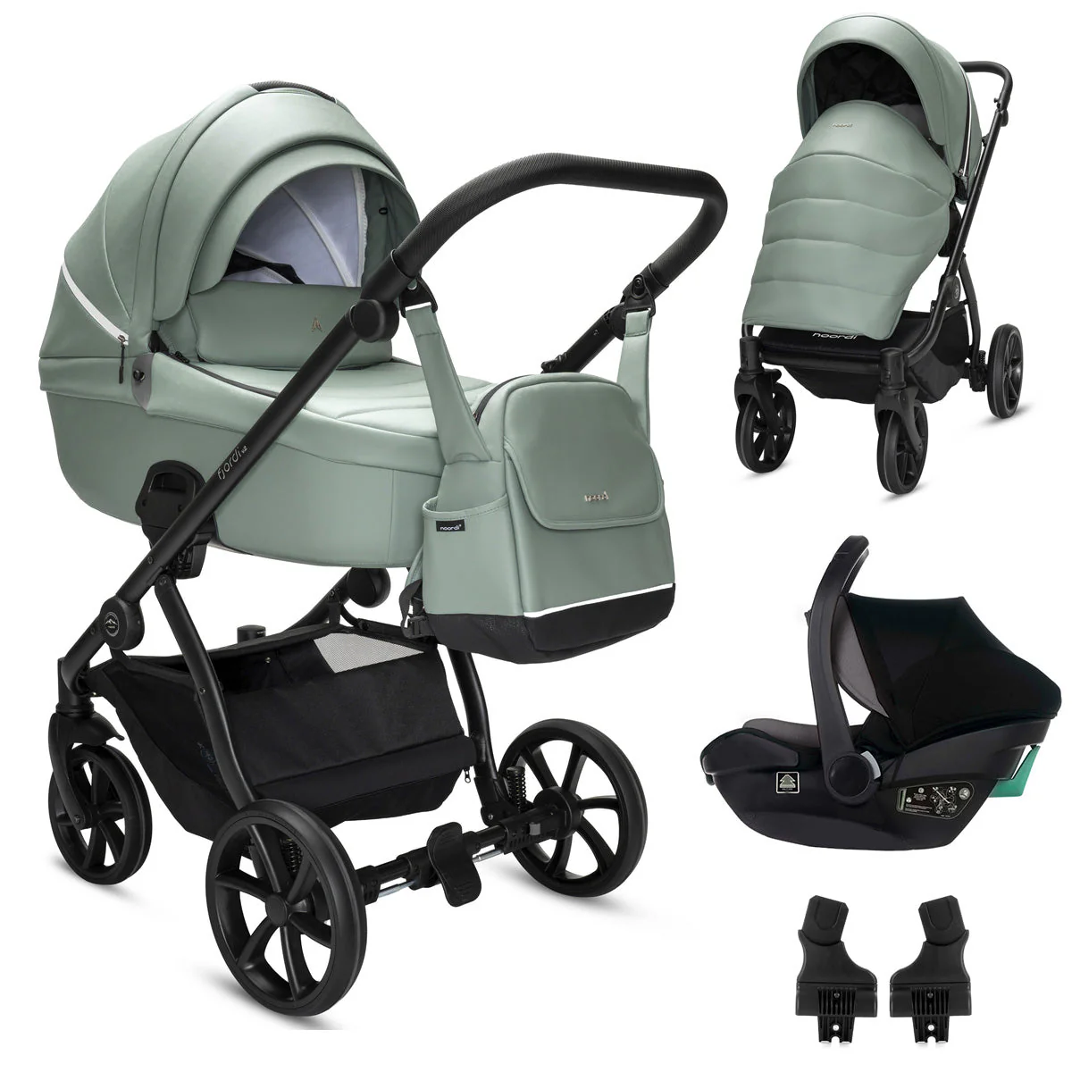 Noordi Fjordi V2 Leather - 3in1 Travel System with Travel Carrier i-Size Car Seat - Image 73