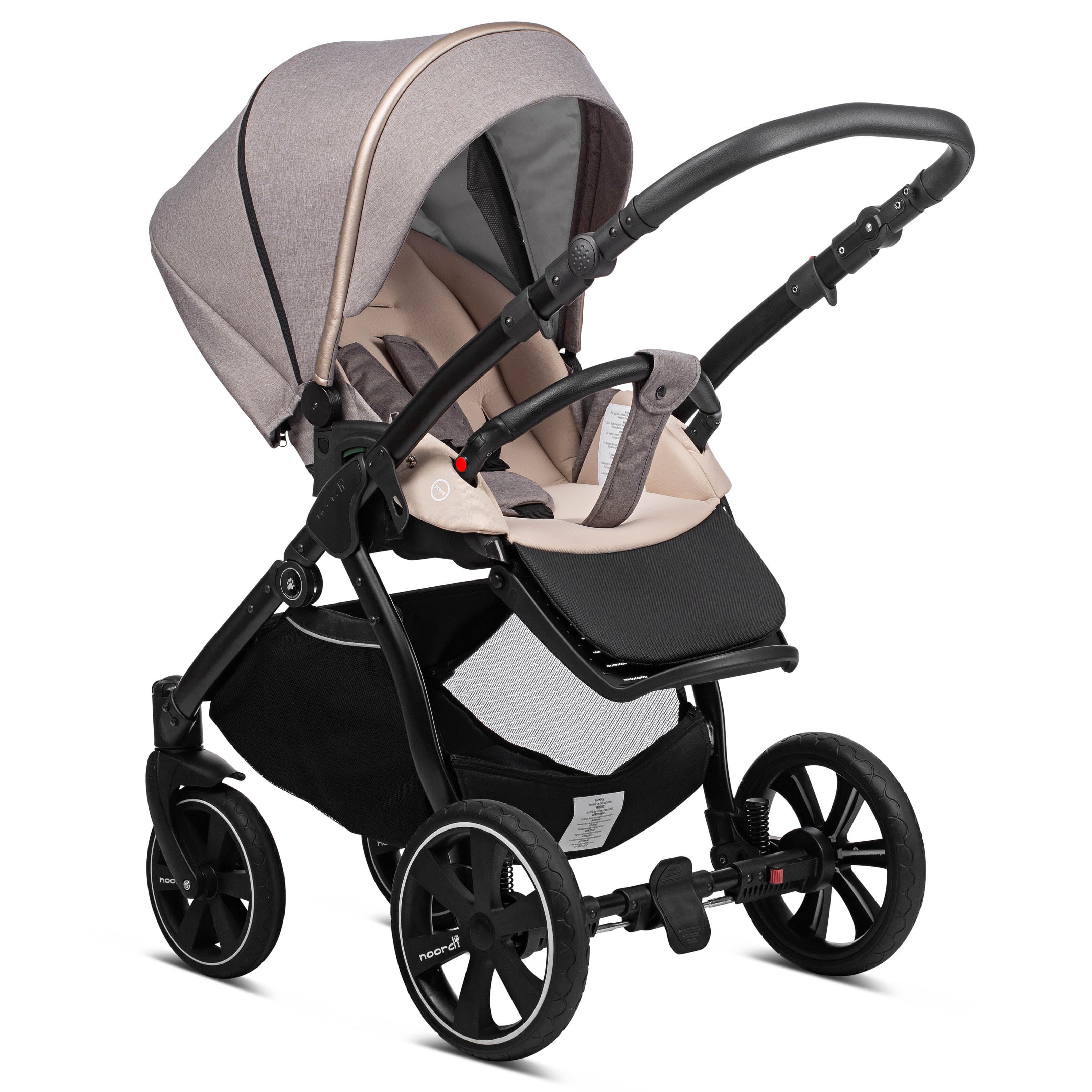 Noordi Sole Go 3in1 + Travel Carrier Car Seat, Beige - Image 13