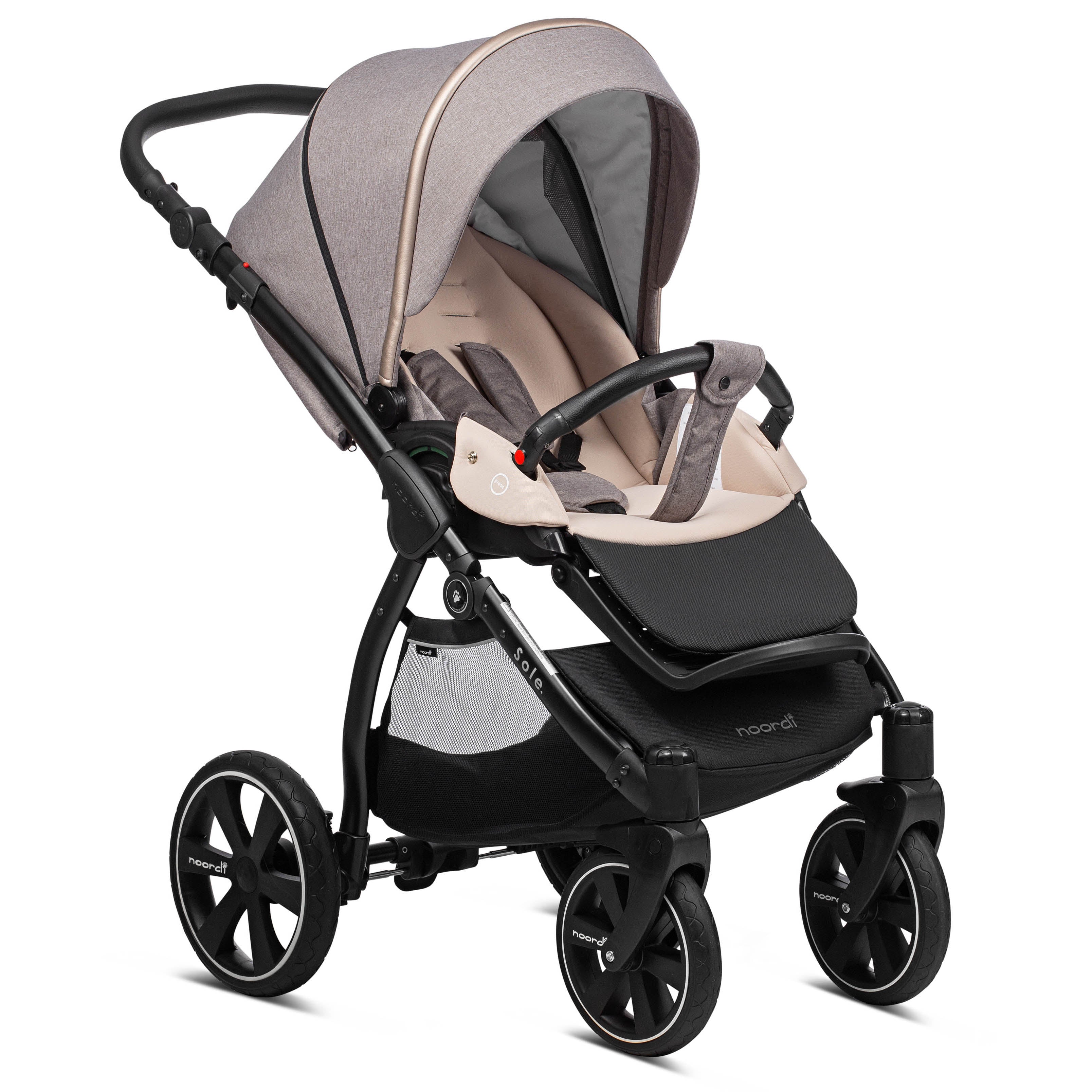 Noordi Sole Go 3in1 + Travel Carrier Car Seat, Beige - Image 14