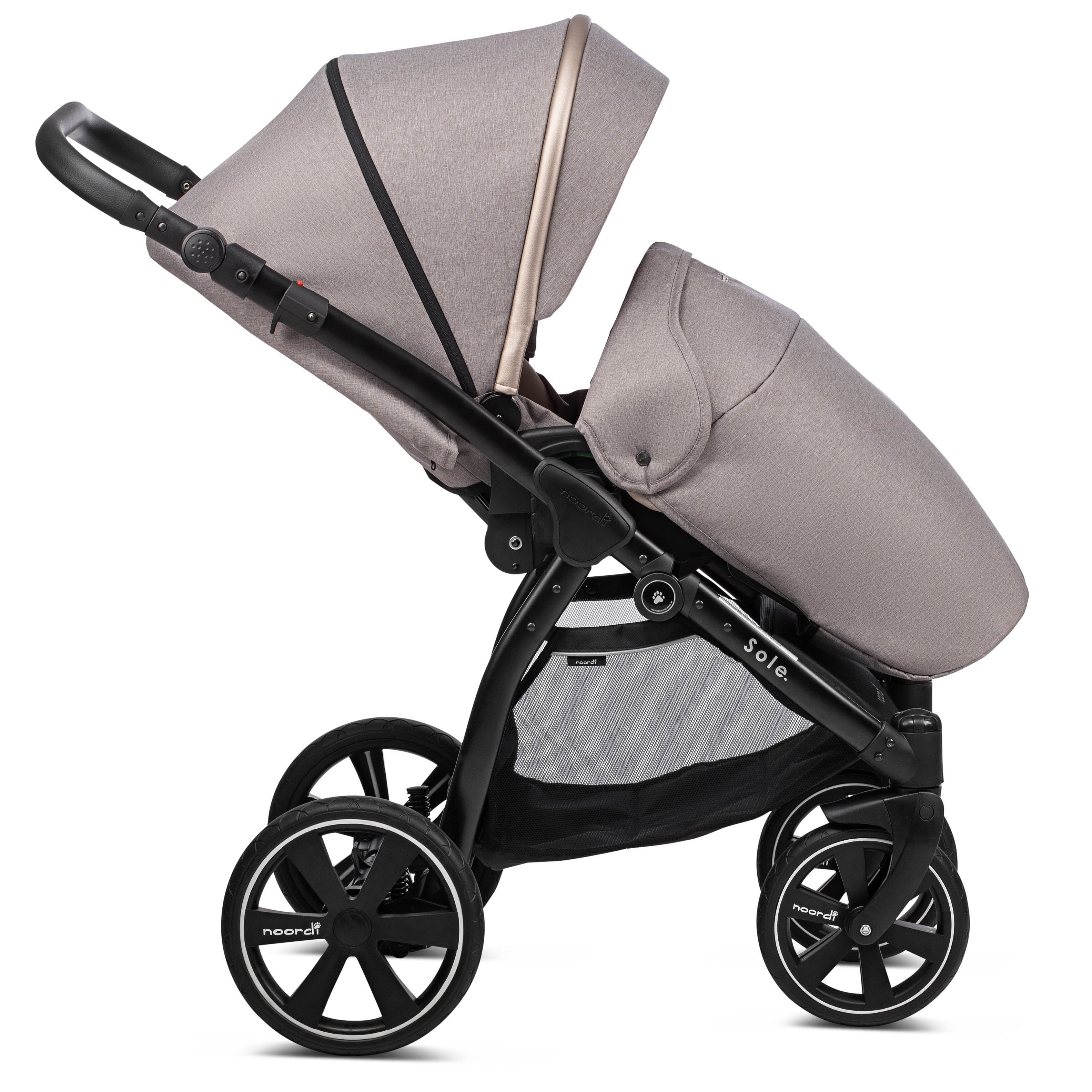 Noordi Sole Go 3in1 + Travel Carrier Car Seat, Beige - Image 17