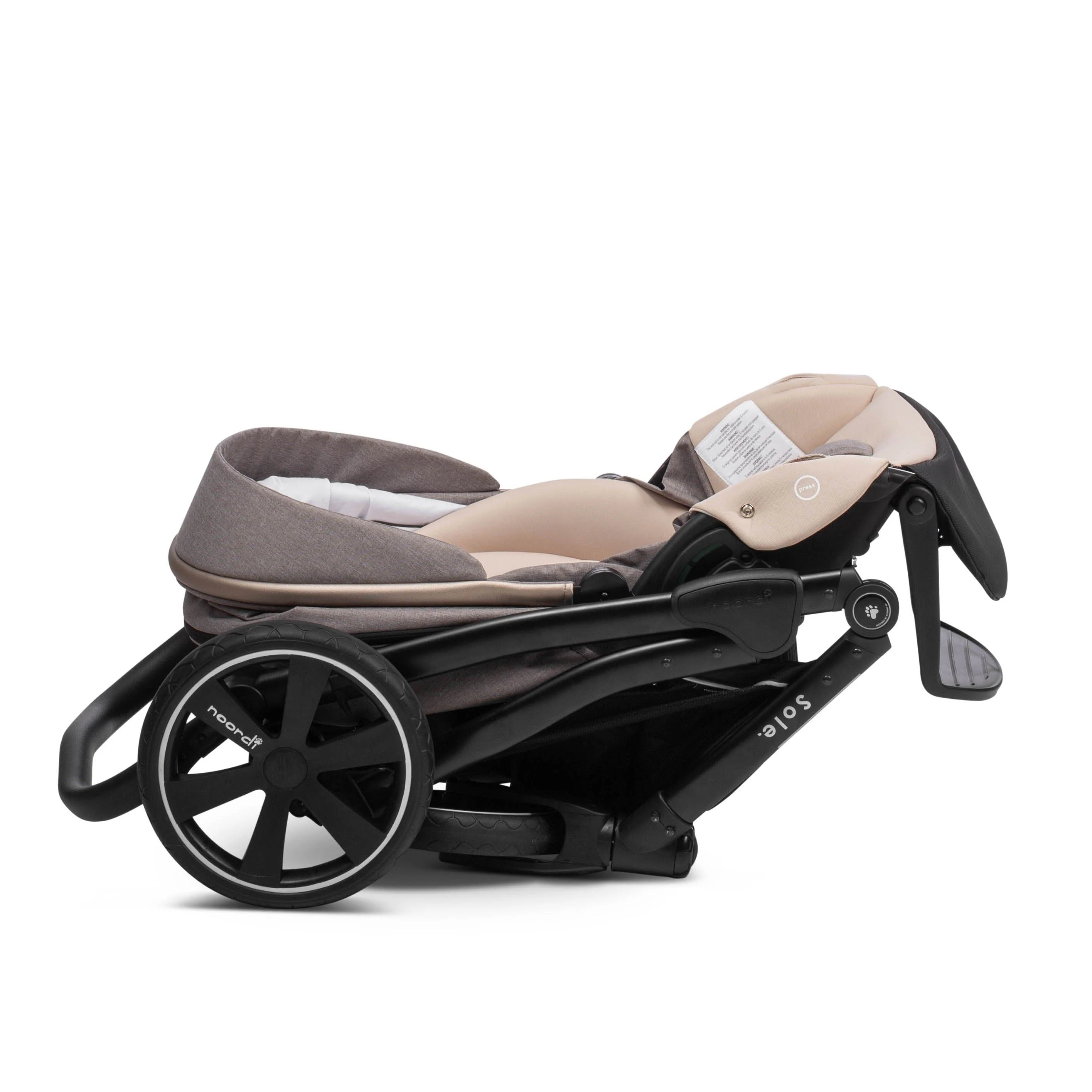 Noordi Sole Go 3in1 + Travel Carrier Car Seat, Beige - Image 22