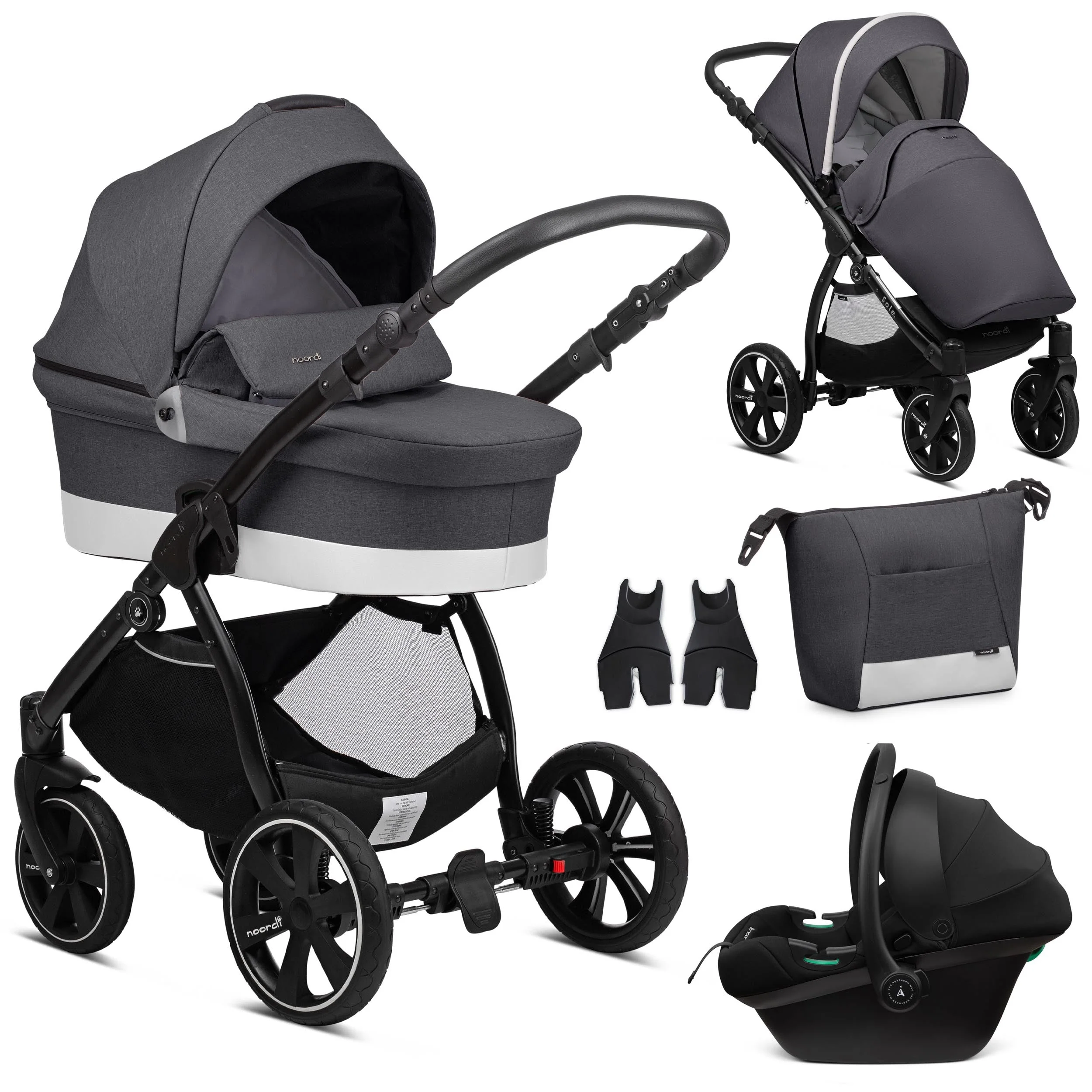 Noordi Sole Go 3in1 Travel System with Terra i-Size Car Seat - Image 37