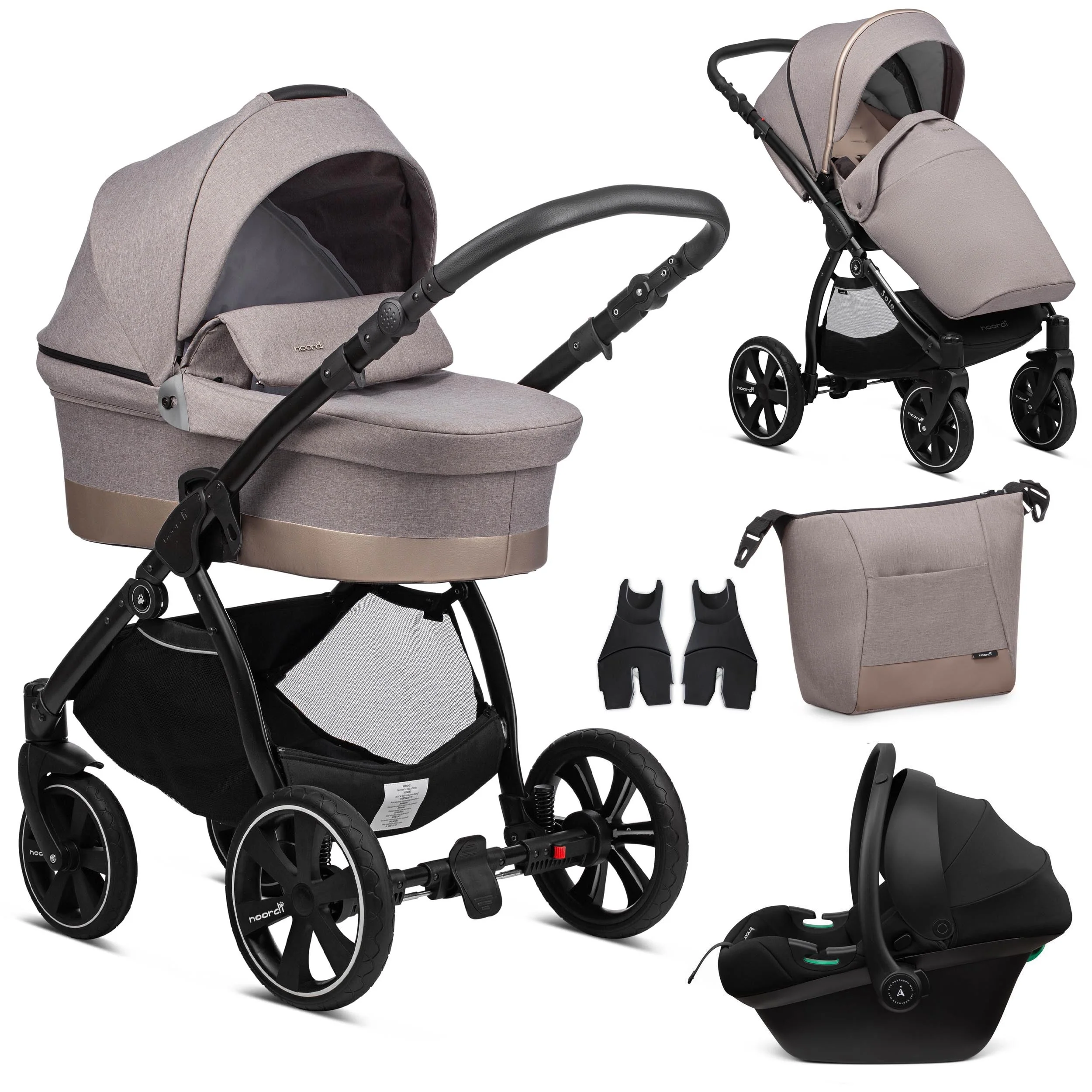 Noordi Sole Go 3in1 Travel System with Terra i-Size Car Seat - Image 51