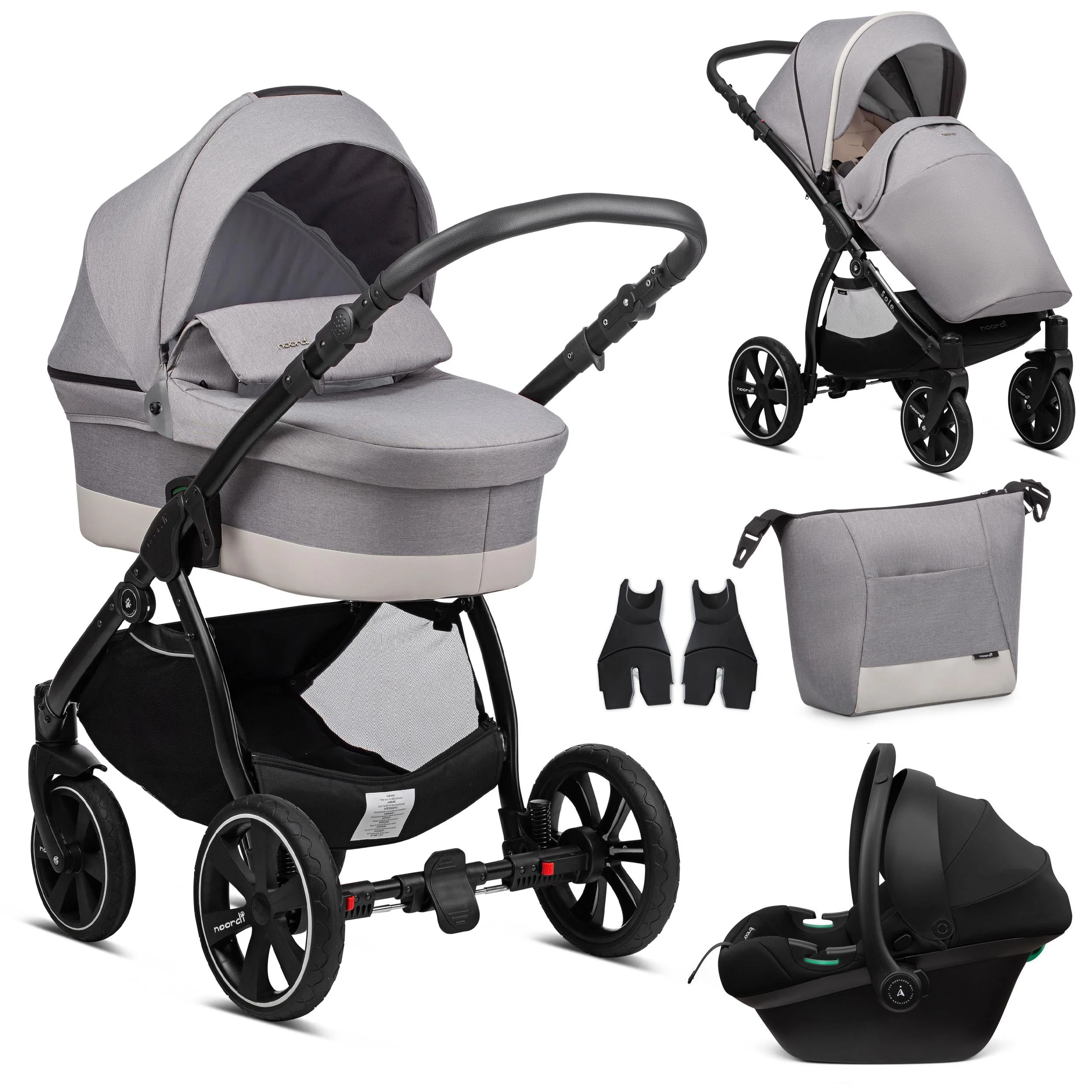 Noordi Sole Go 3in1 Travel System with Terra i-Size Car Seat - Image 68